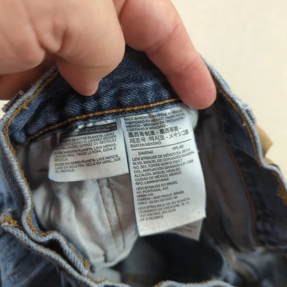 Levis 501 Jeans Mens 29x30 Blue Button Fly Casual Classic American Western